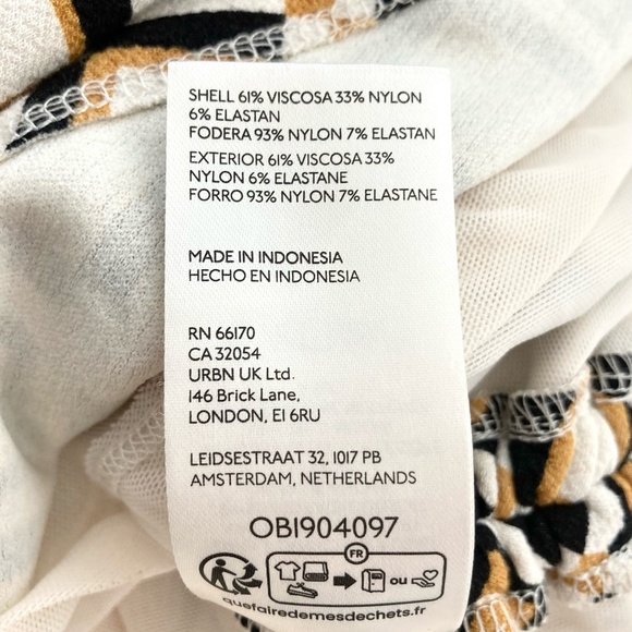 ANTHROPOLOGIE Maya Geometric Print Ruched Cowl Neck Sleeveless Sheath Dress - Picture 13 of 14